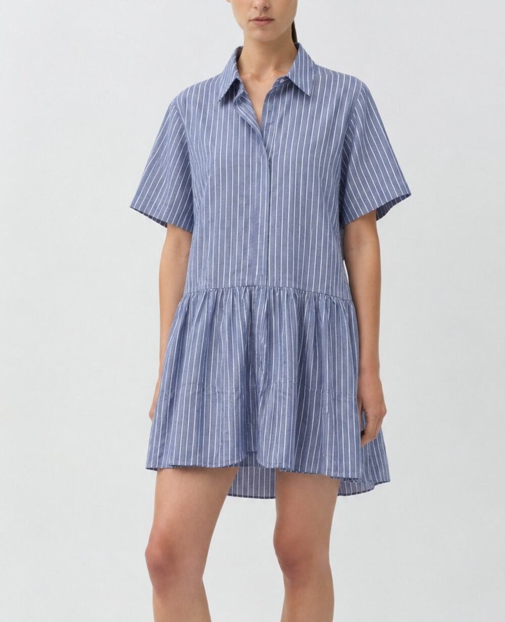 TUCKERNUCK Chambray Stripe Dress Size M NWT